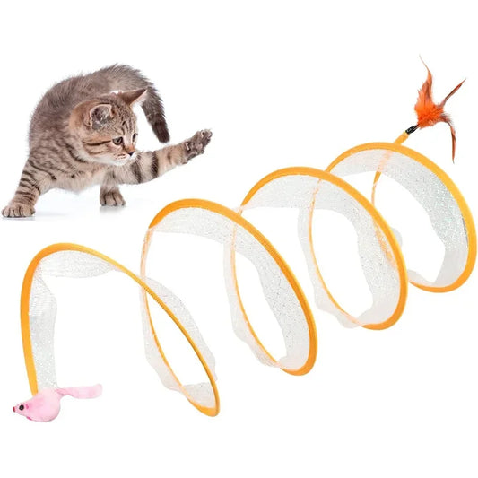 Spiral toy for cats