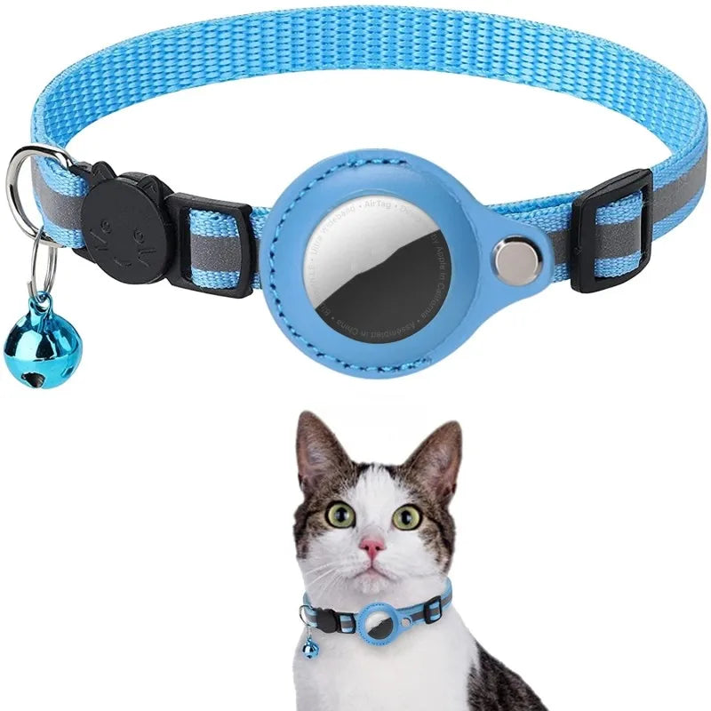 Airtag collar for cats - Blue