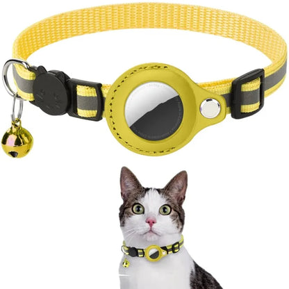 Airtag collar for cats - Yellow