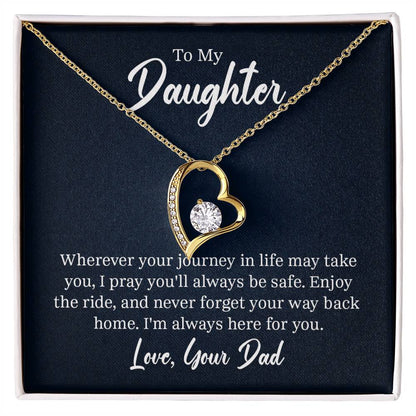 Forever Love Necklace - For Daughter From Dad